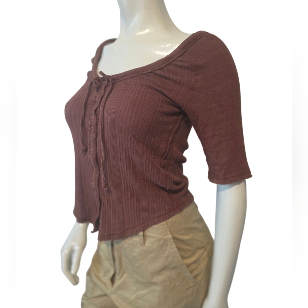 We The Free Daisy Tee Brown Owl Size XS NWT - Picture 6 of 16